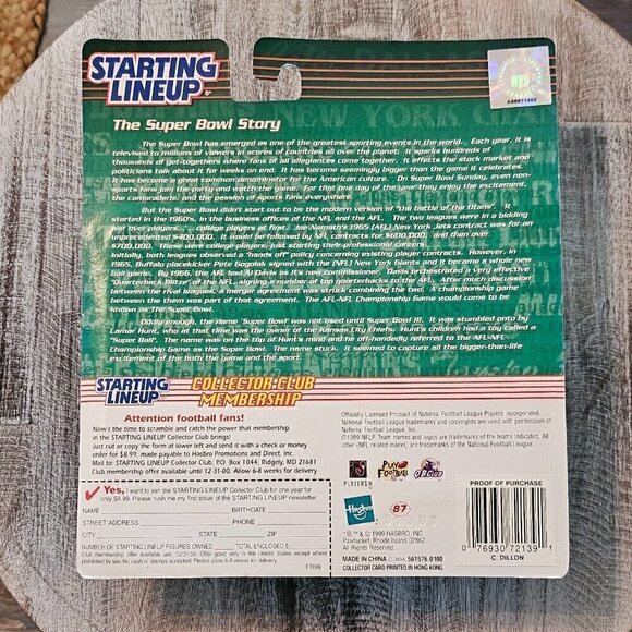 Vintage 1999 Cincinnati Bengals Corey Dillon Figurine and Card - Picture 6 of 7